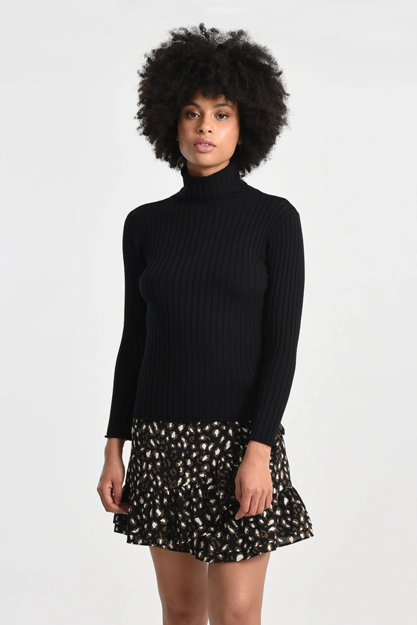 Molly Bracken Turtleneck Ribbed Jumper