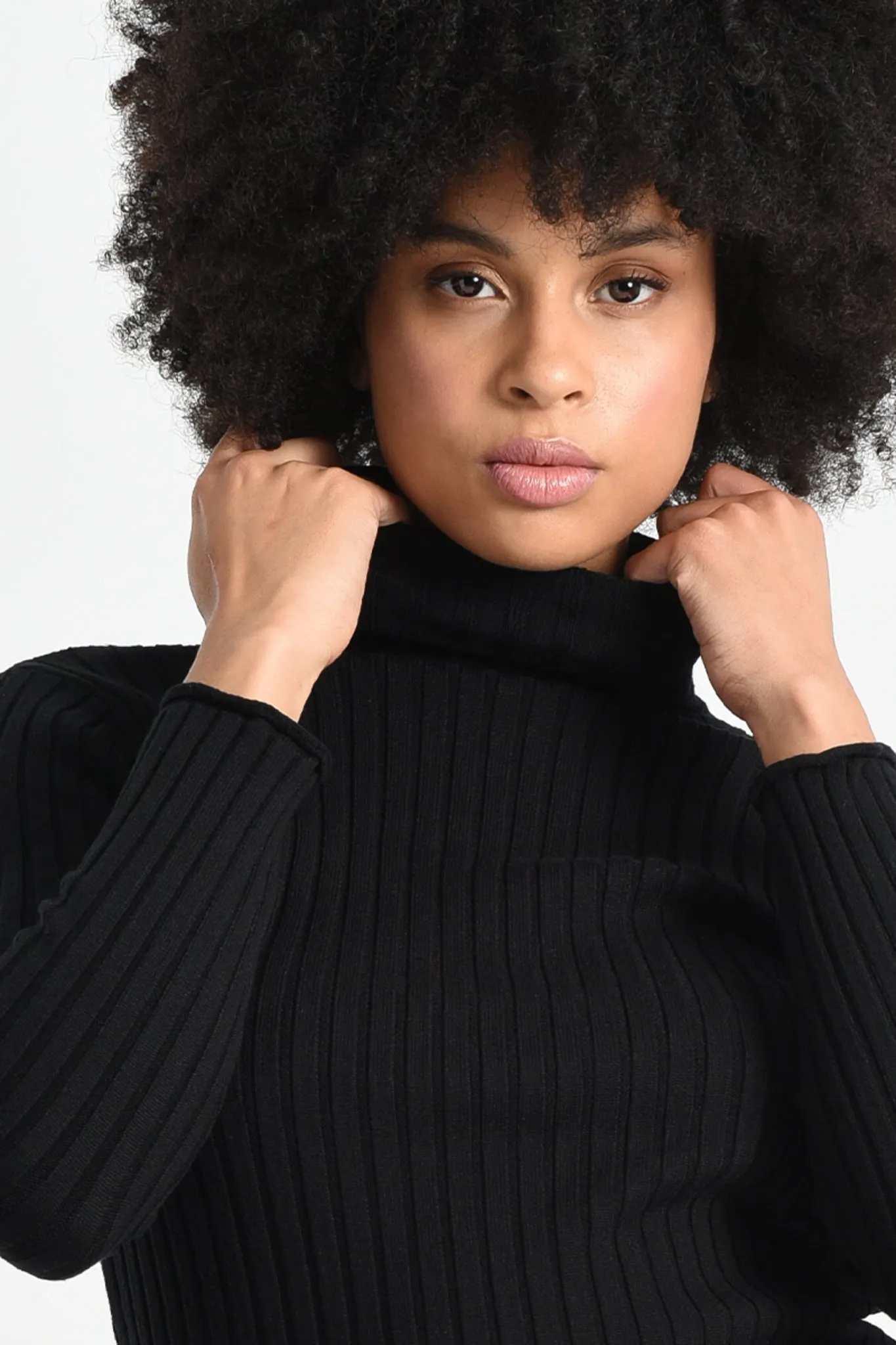 Molly Bracken Turtleneck Ribbed Jumper