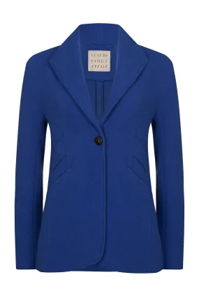 NEW YORK Royal Blue Wool Cashmere Travel Blazer