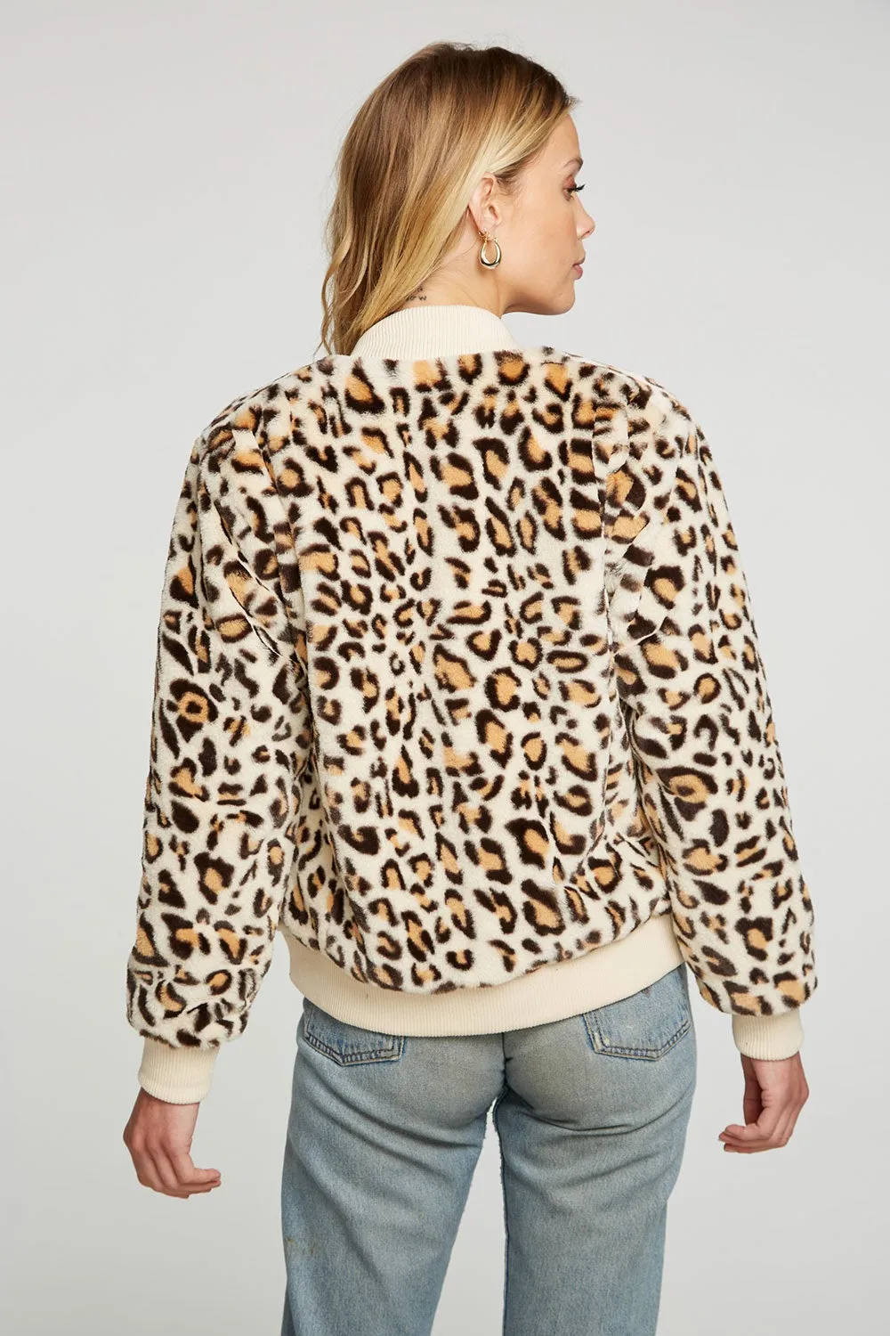 ON THE PROWL FAUX FUR BOMBER