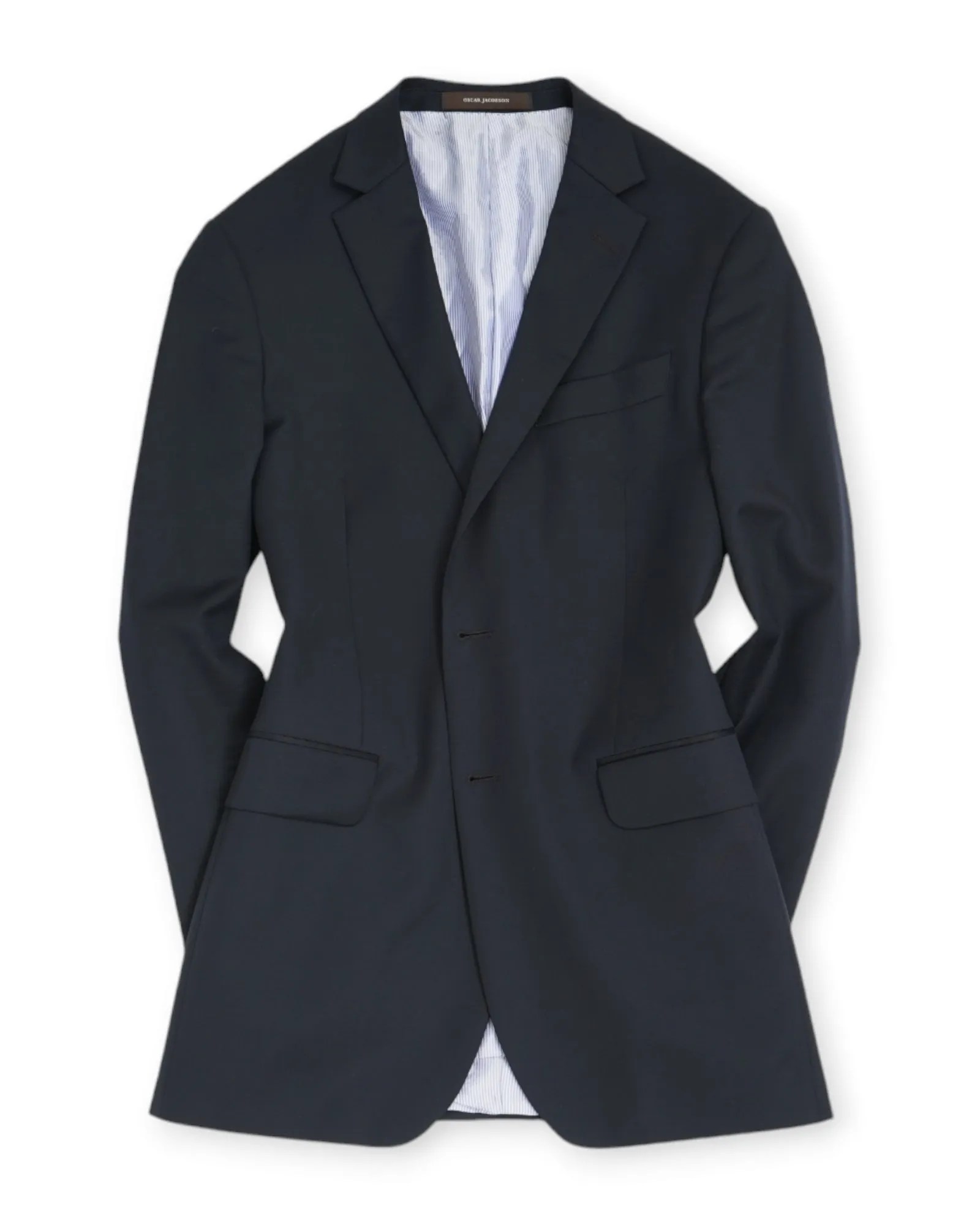 Oscar Jacobson - Navy Wool Blazer 48 Reg