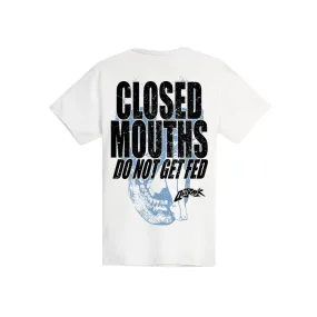 Outrank Closed Mouths Tee (White)