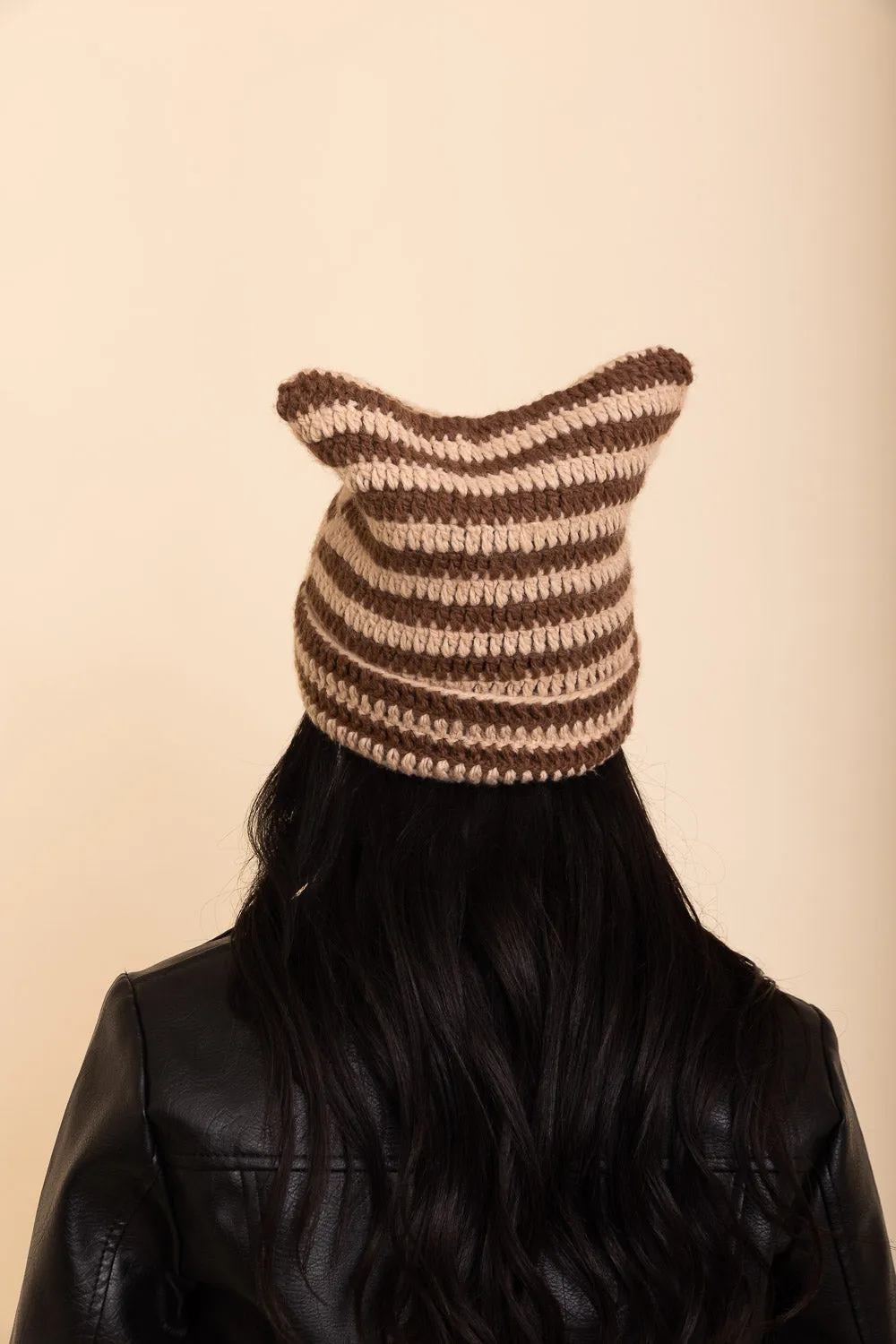 Purrfectly Cozy Cat Ear Crochet Beanie