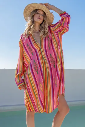 Rainbow Shirt Dress