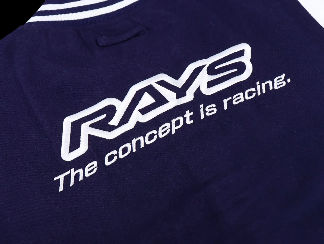 Rays The Concept is Racing Varsity Jacket - Oxford Navy / White