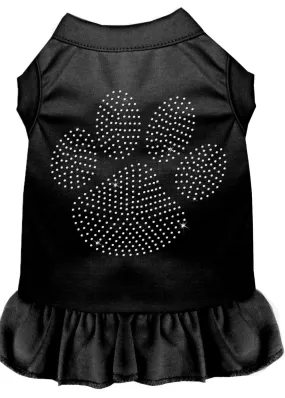 Rhinestone Clear Paw Dress Black 4x (22)