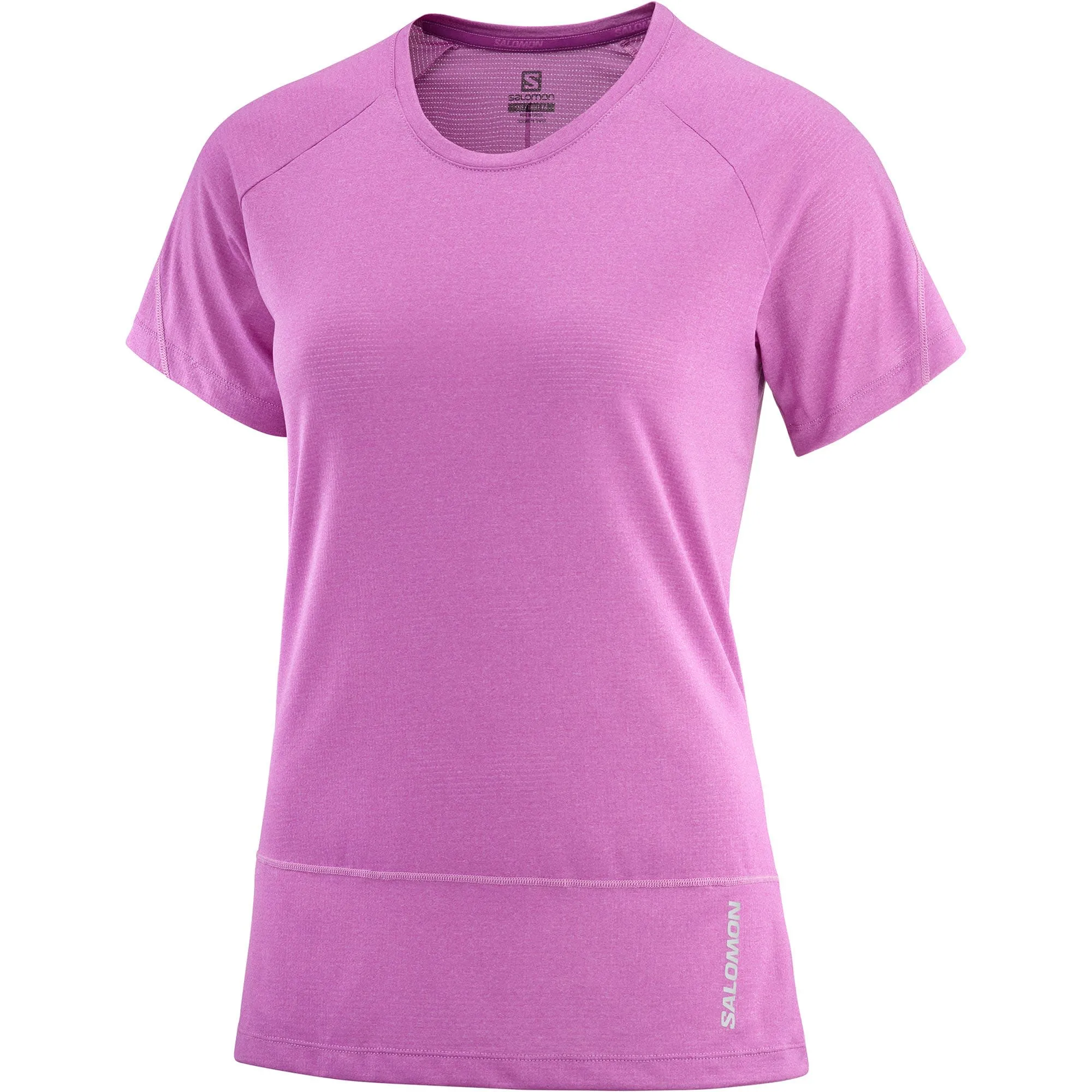 Salomon Women&#x27;s Cross Run SS Tee Sparkling Grape/Heather | Buy Salomon Women&#x27;s Cross Run SS Tee Sparkling Grape/Heather here | Outnorth