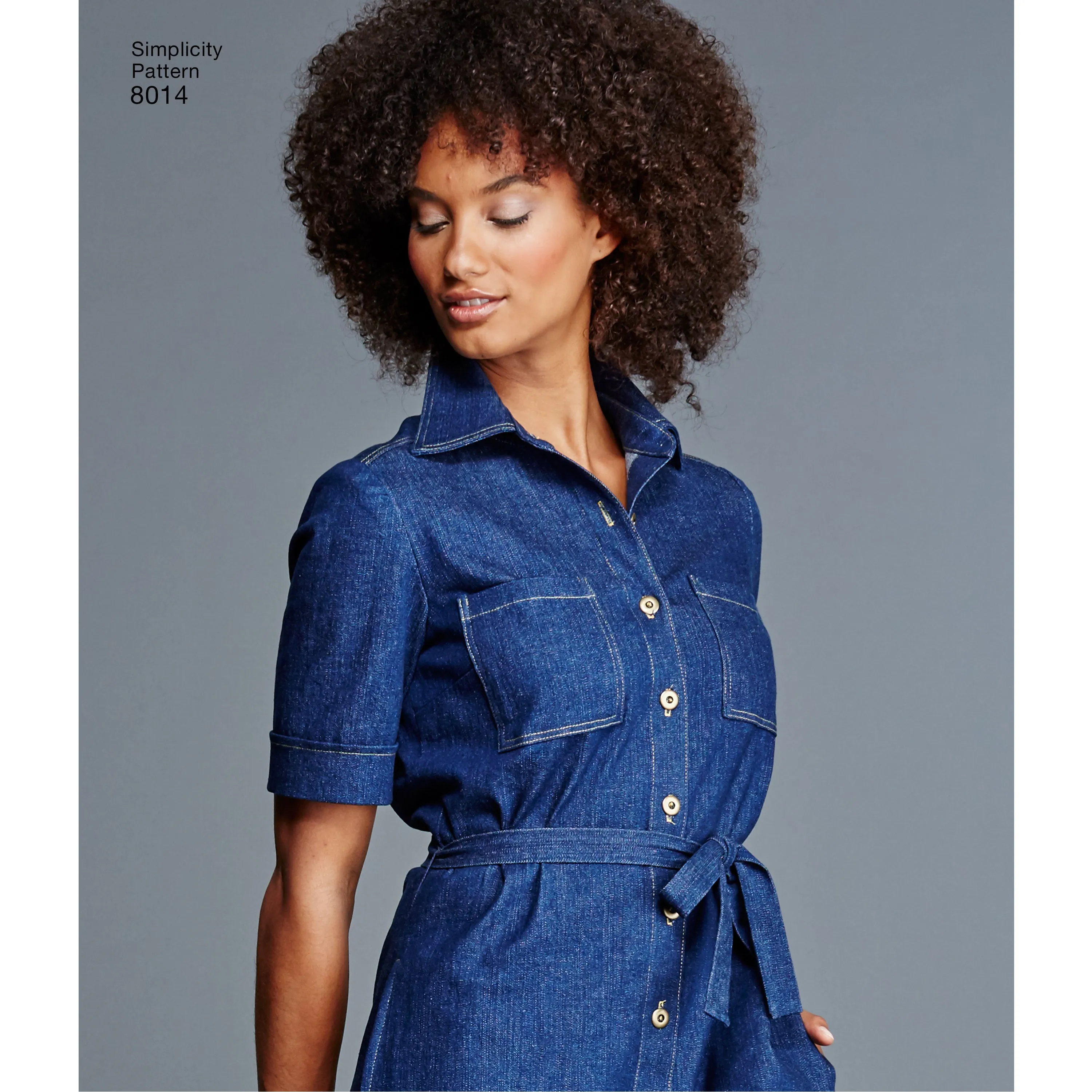 Simplicity Pattern 8014  Women's Shirt Dress