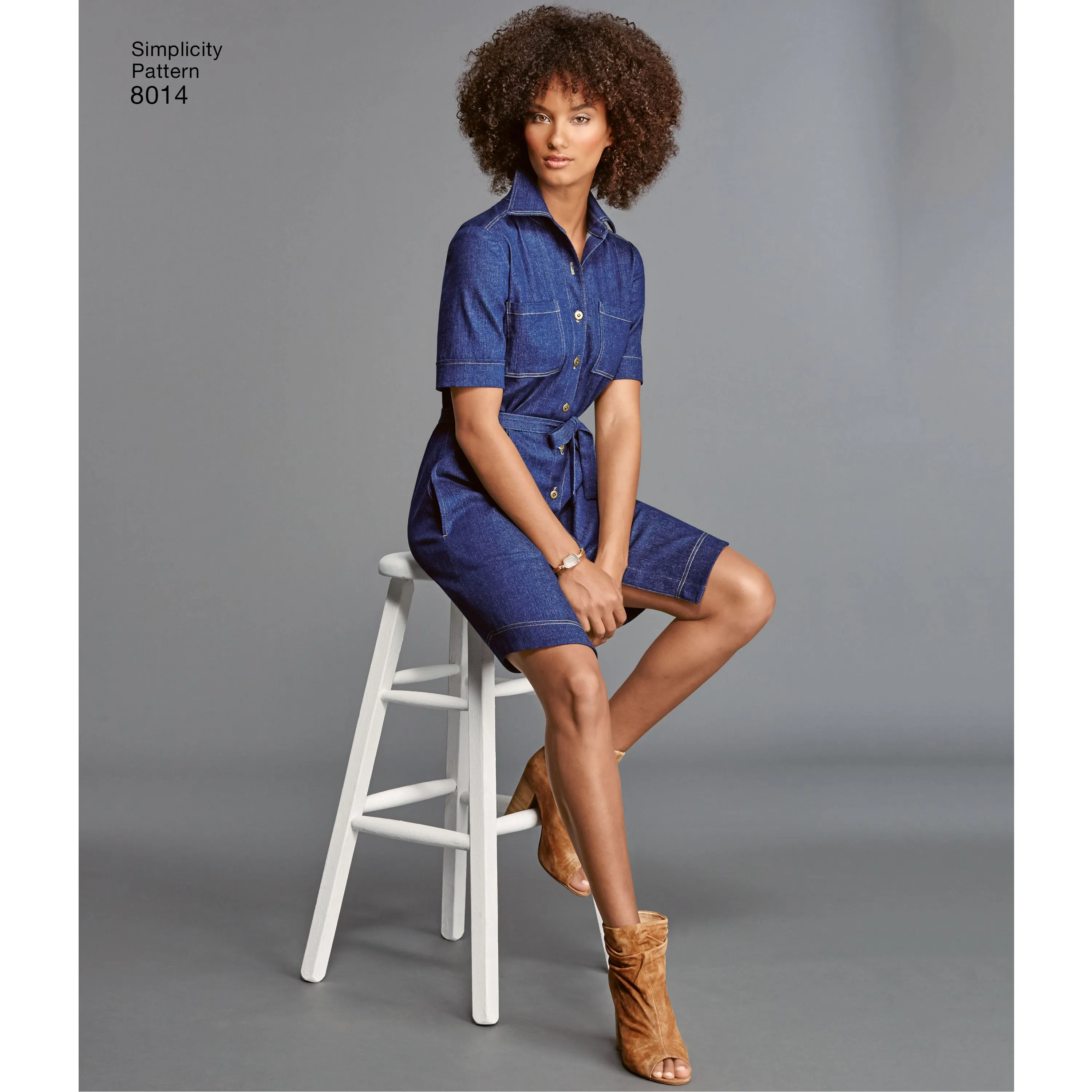 Simplicity Pattern 8014  Women's Shirt Dress