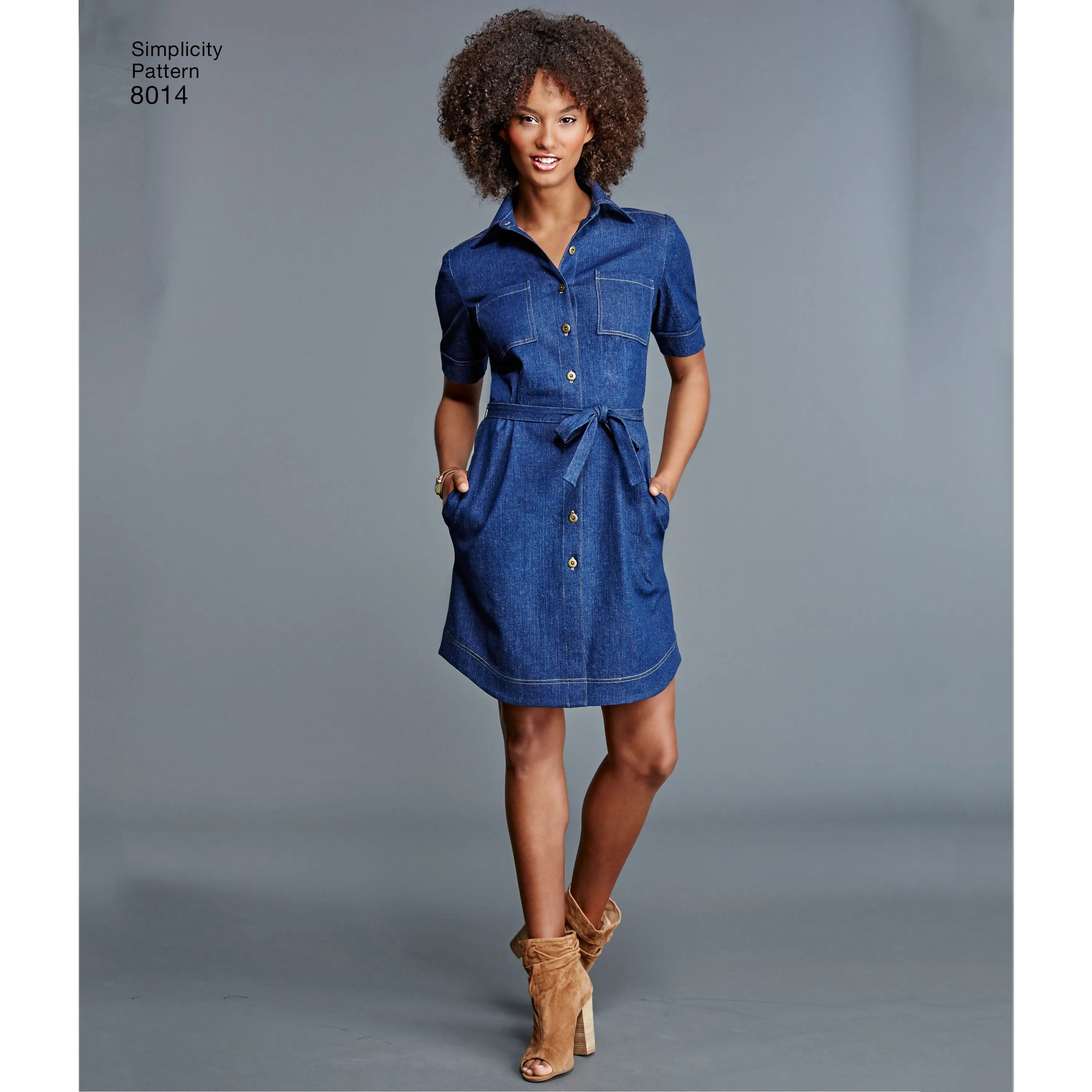 Simplicity Pattern 8014  Women's Shirt Dress