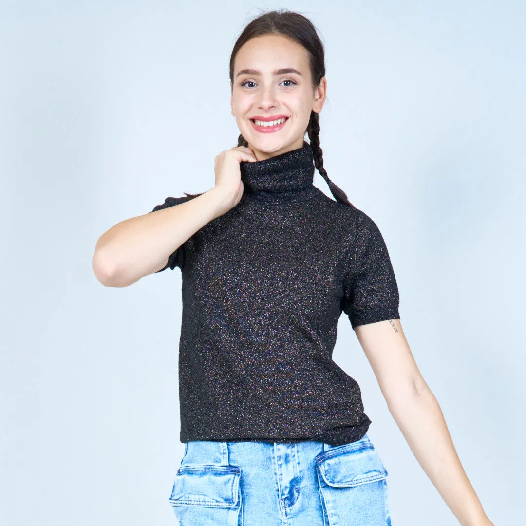 Sleek short-sleeve turtleneck wholesale