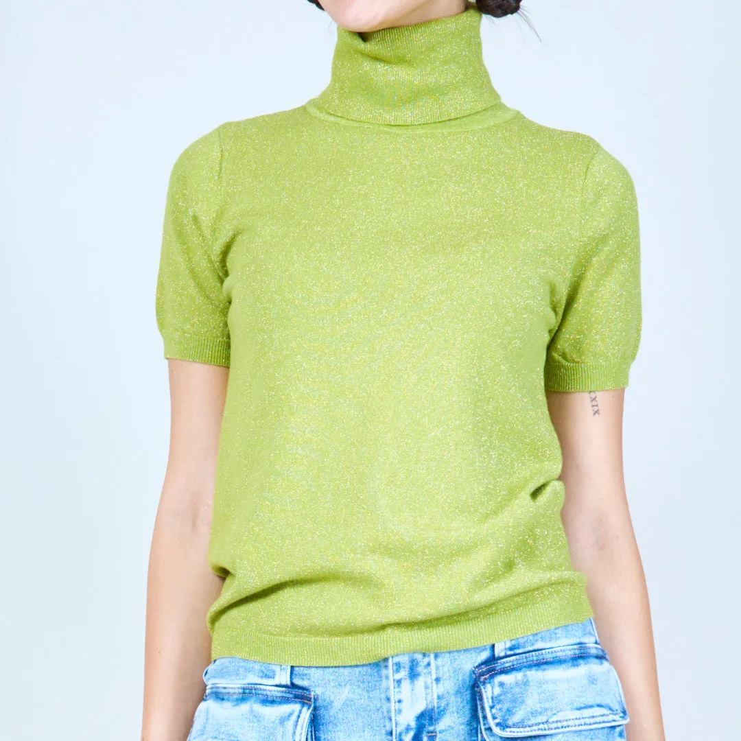 Sleek short-sleeve turtleneck wholesale