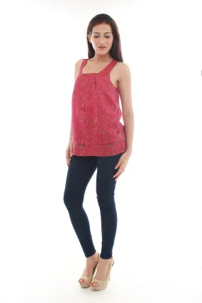 Sun Silk Top (Red)