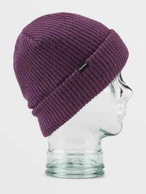 Sweep Lined Beanie - BLACKBERRY