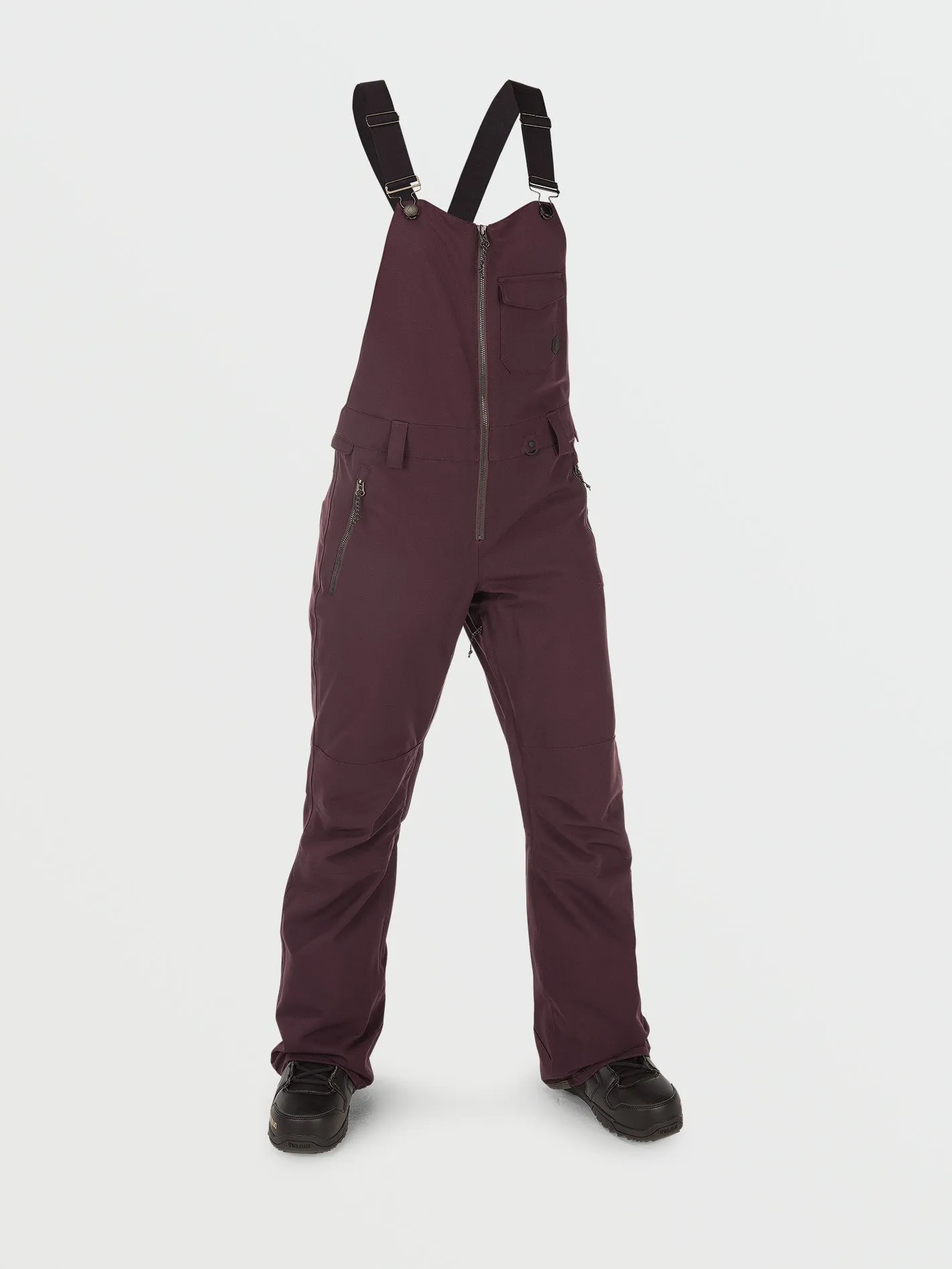 Swift Bib Overall - Black Plum