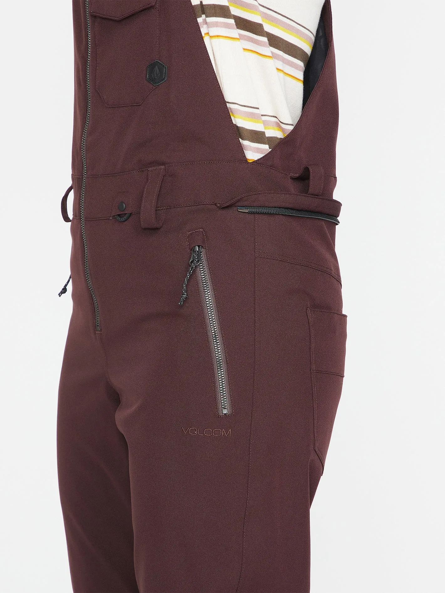 Swift Bib Overall - Black Plum