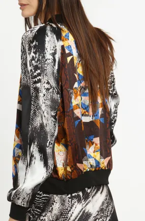 The Reversible Silk Bomber   Cobra Kaleidoscope | Oasis