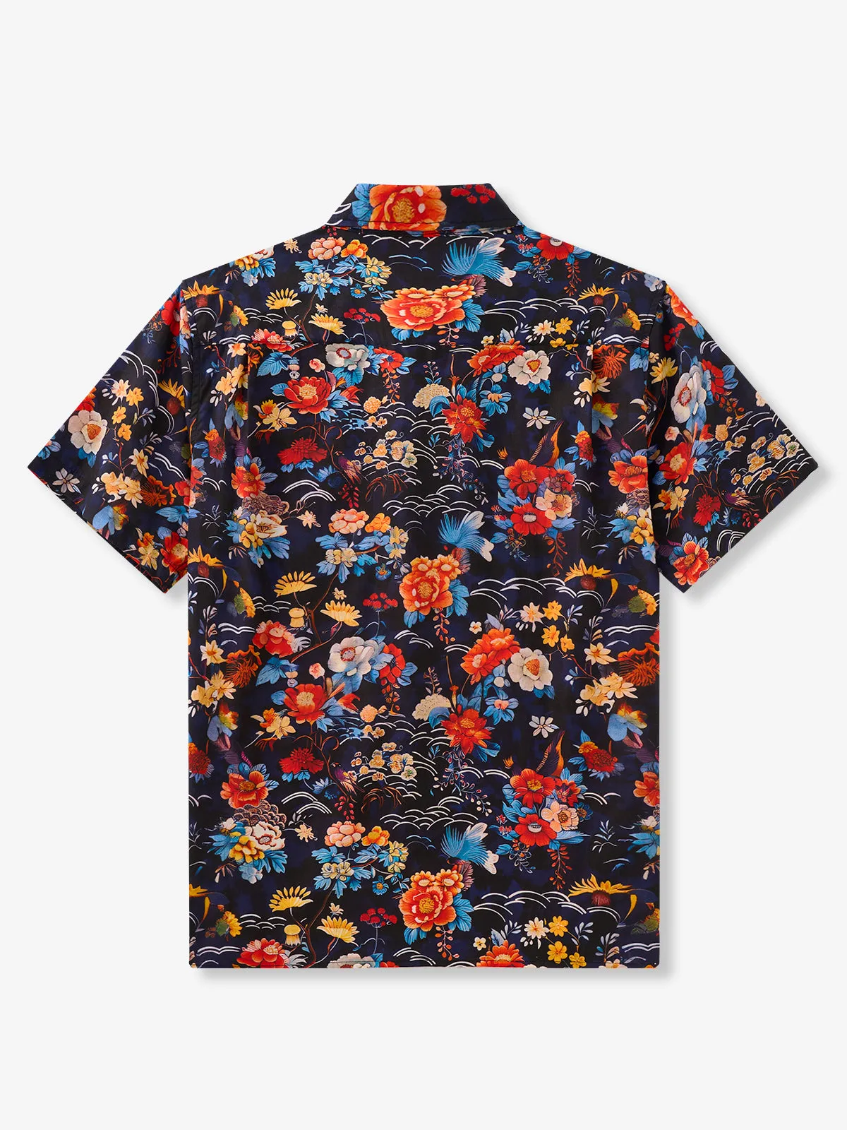 Vibrant Hawaiian Floral Cotton Shirt