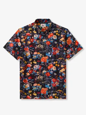 Vibrant Hawaiian Floral Cotton Shirt