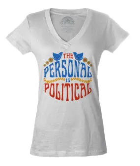 Women's The Personal is Political Vneck T-Shirt