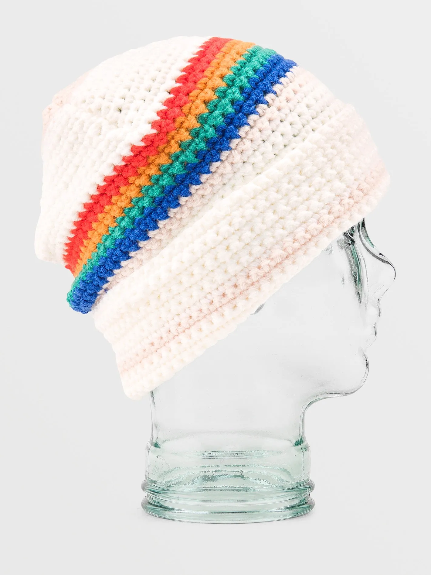 Yay Crochet Beanie - WHITE